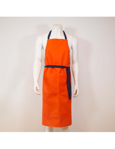 Delantal Sarga Laboral naranja 76x92cm