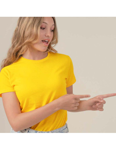 Camiseta algodón JHK regular mujer 145gr