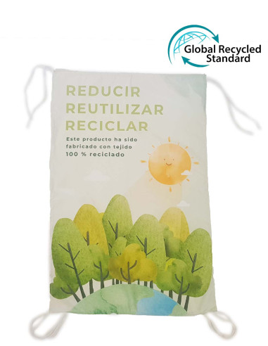 Colgadura sublimada microfibra reciclada