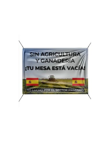Colgadura sublimada agricultores y...