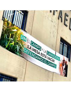 Pancarta agricultura y...