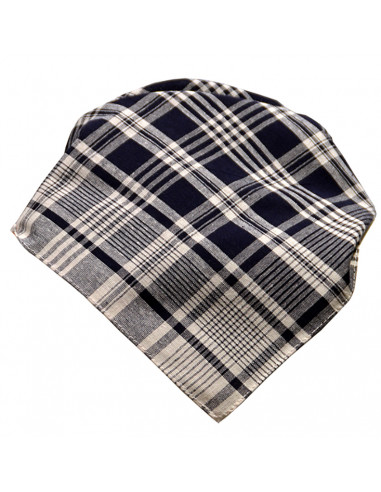 Pañuelo cuadros azules hierbas...