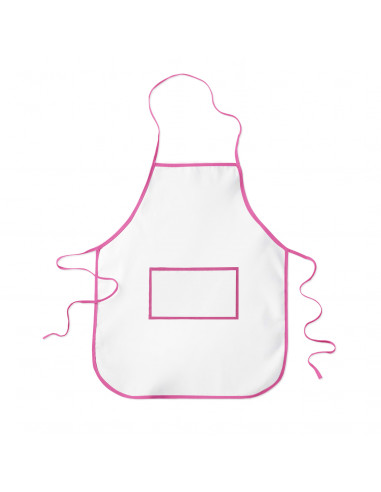 Delantal con bies rizo plastificado...
