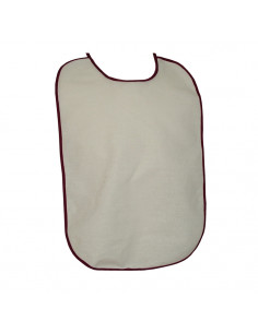 Babero liso ecológico adulto