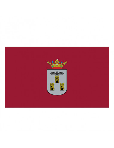 Bandera Albacete con anillas y refuerzo