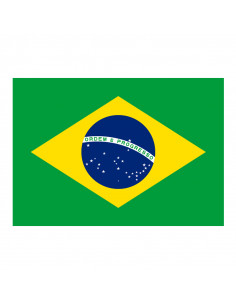 Bandera Brasil con anillas...