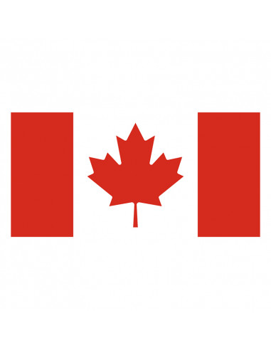 Bandera Canadá con anillas y refuerzo