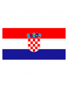 Bandera Croacia con anillas...