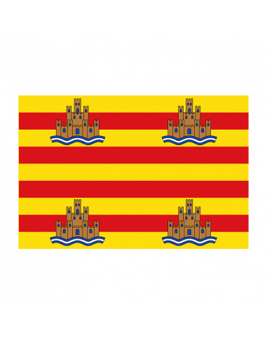 Bandera Ibiza con anilla y refuerzo