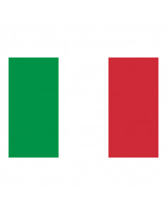 Bandera Italia con anillas...