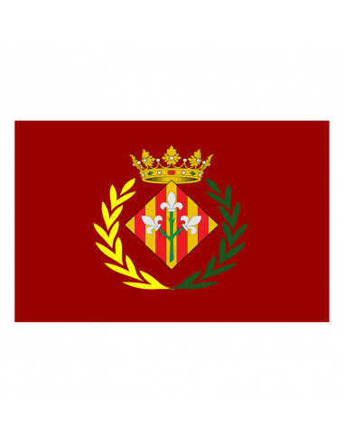 Bandera Lérida con anillas y refuerzo