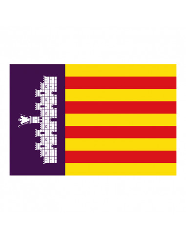 Bandera Palma de Mallorca con anilla...