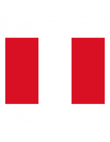 Bandera Perú con anillas y refuerzo