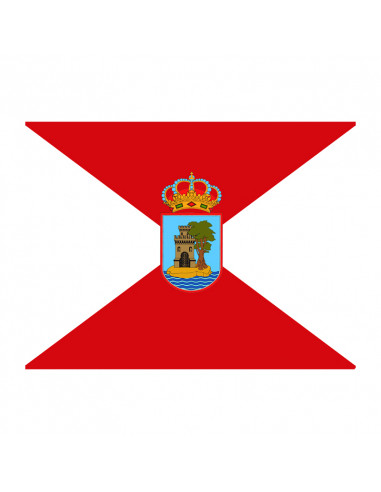 Bandera Vigo con anillas y refuerzo